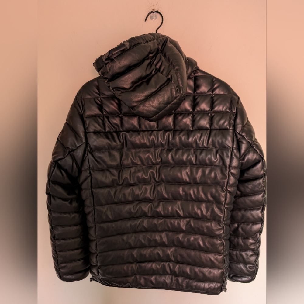 Napapijri Vacheron Constantin Faux Leather Down Jacket - Picture 4 of 8